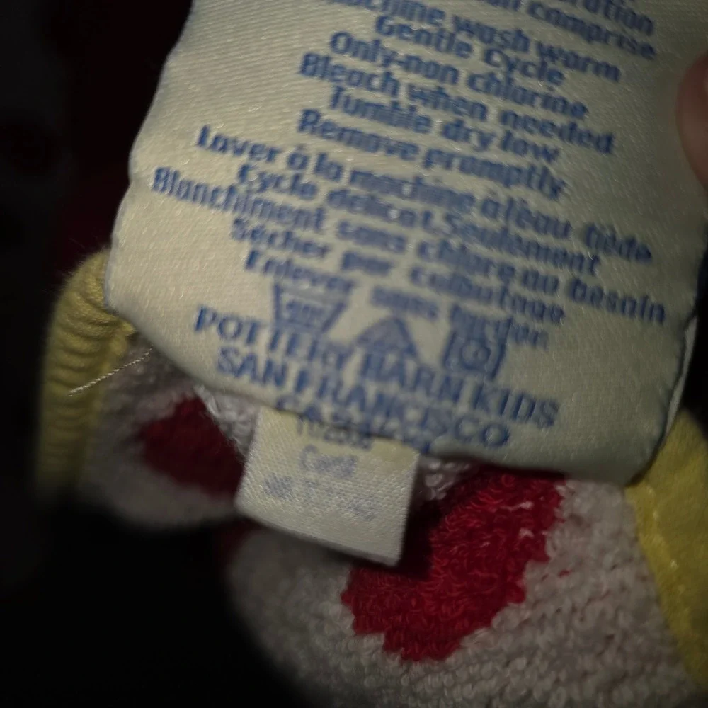 Pottery Barn Kids Red Polka Dot Mermaid Hooded Bath Towel‎ Wrap Cotton 2006